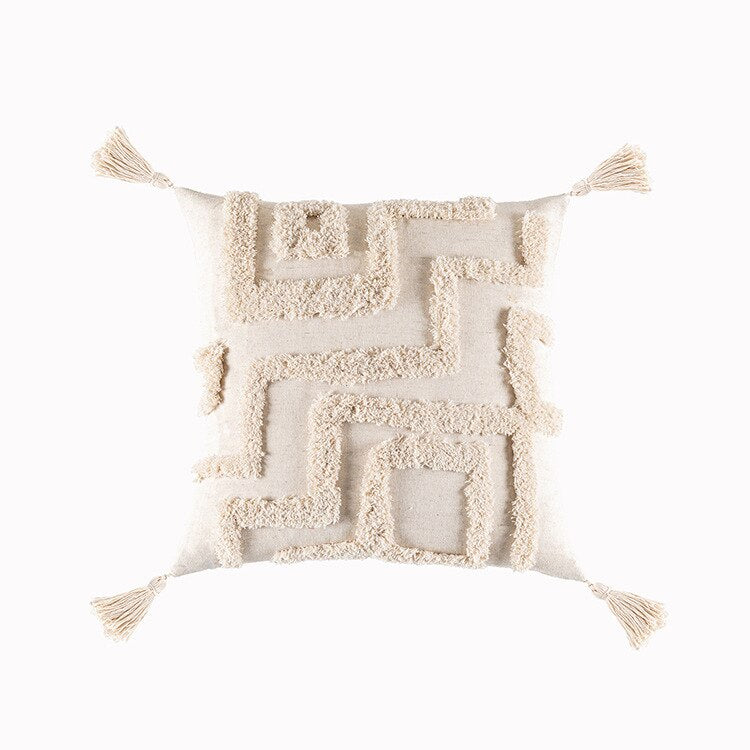 Boho Tassel Pillow Cover