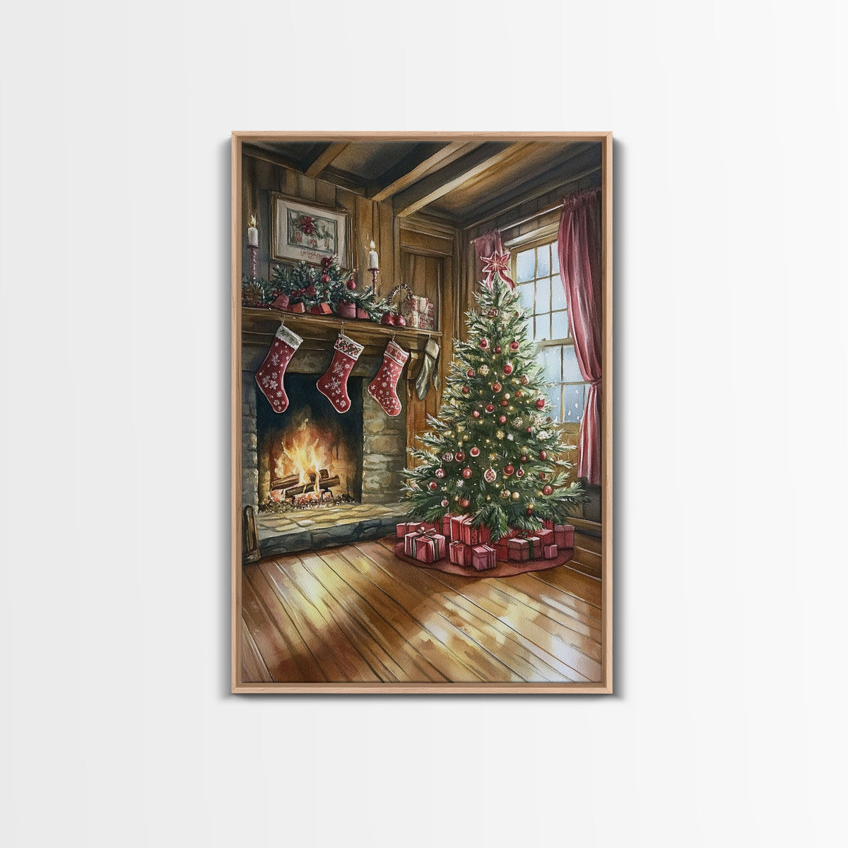 Cozy farmhouse Christmas Canvas