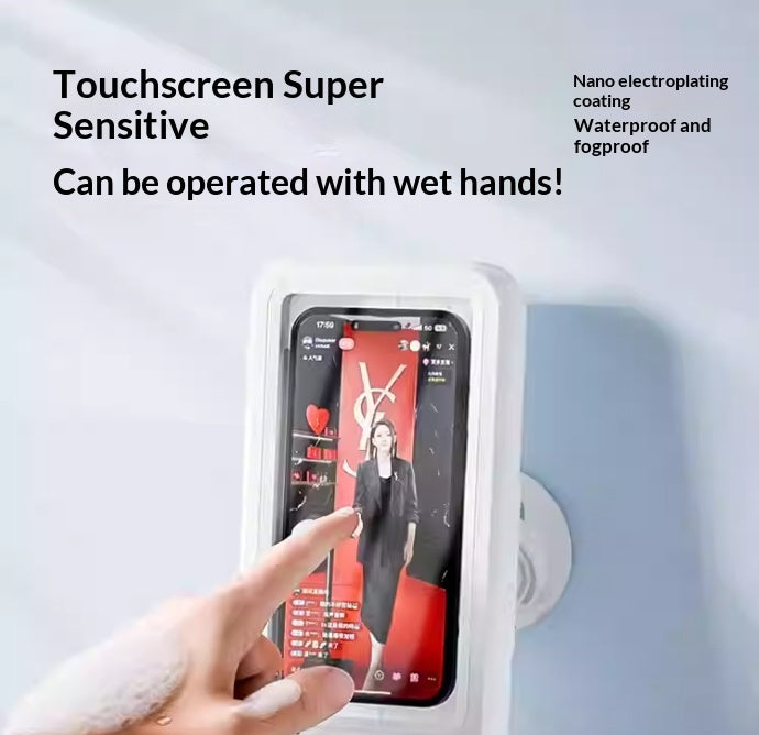 Waterproof Bath Phone Holder with Bluetooth Speaker