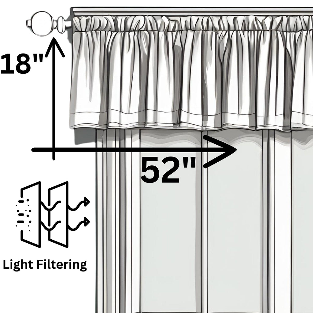 Enchanted Meadow Floral Window Valance