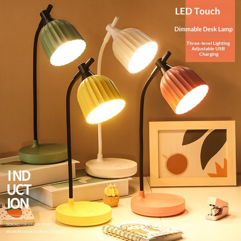 Touch-Activated LED Folding Desk Lamp