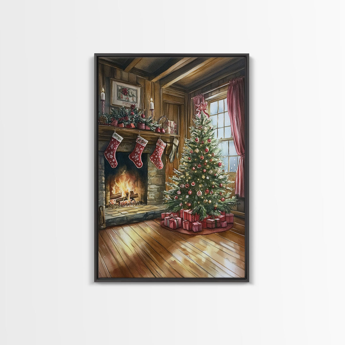 Cozy farmhouse Christmas Canvas