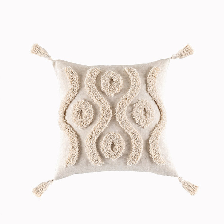 Boho Tassel Pillow Cover