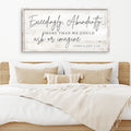 Exceedingly Abundantly Faith Canvas Sign