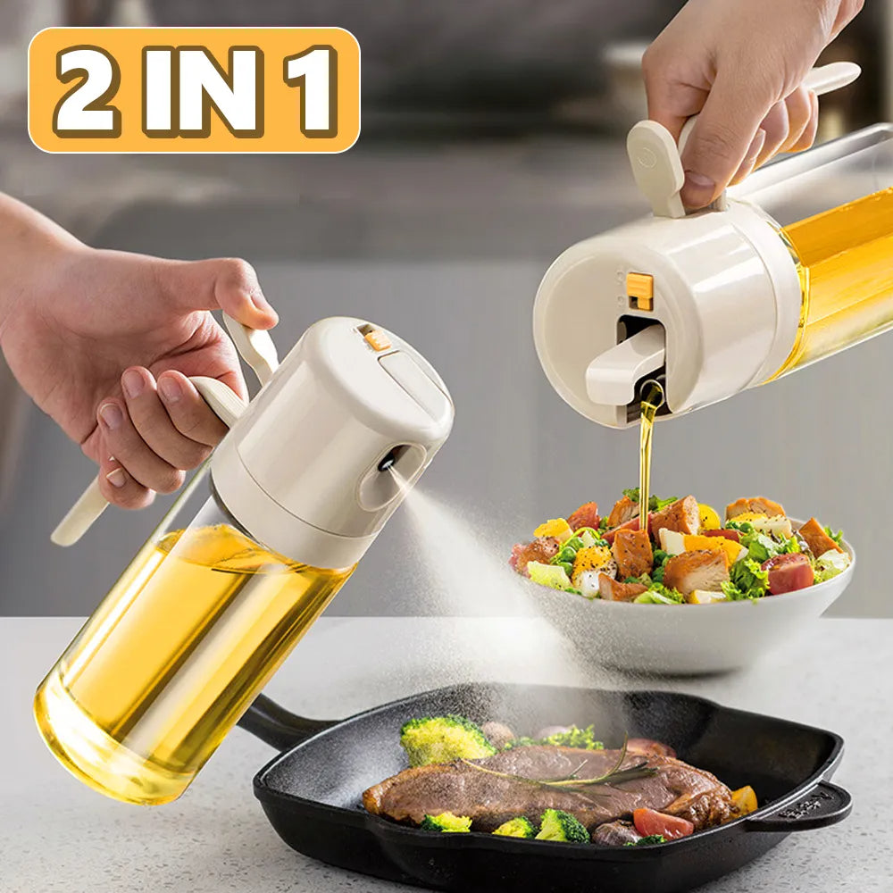 2-in-1 Glass Oil Sprayer & Pourer