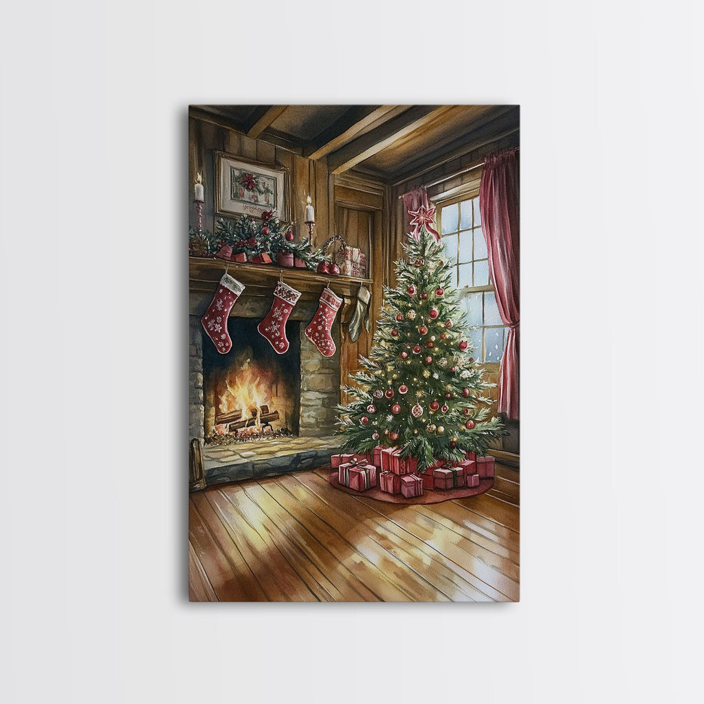 Cozy farmhouse Christmas Canvas