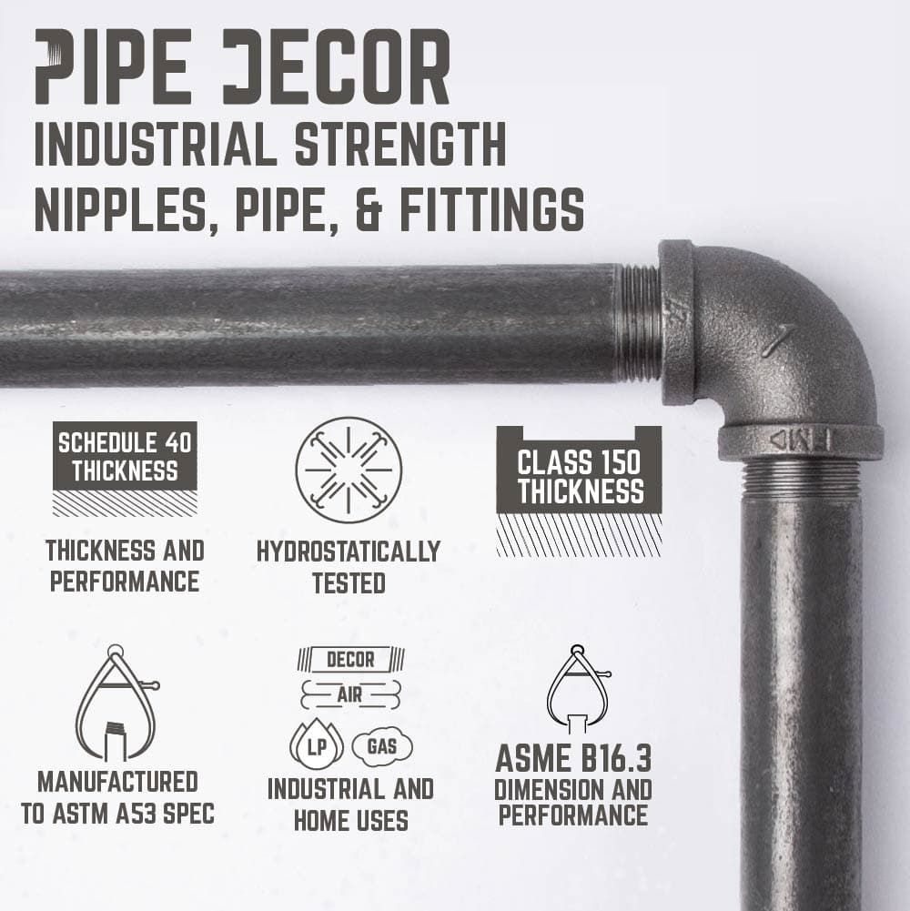 Freestanding Industrial Pipe Toilet Paper Holder