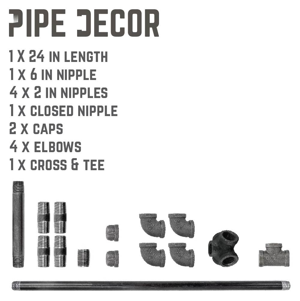 Freestanding Industrial Pipe Toilet Paper Holder