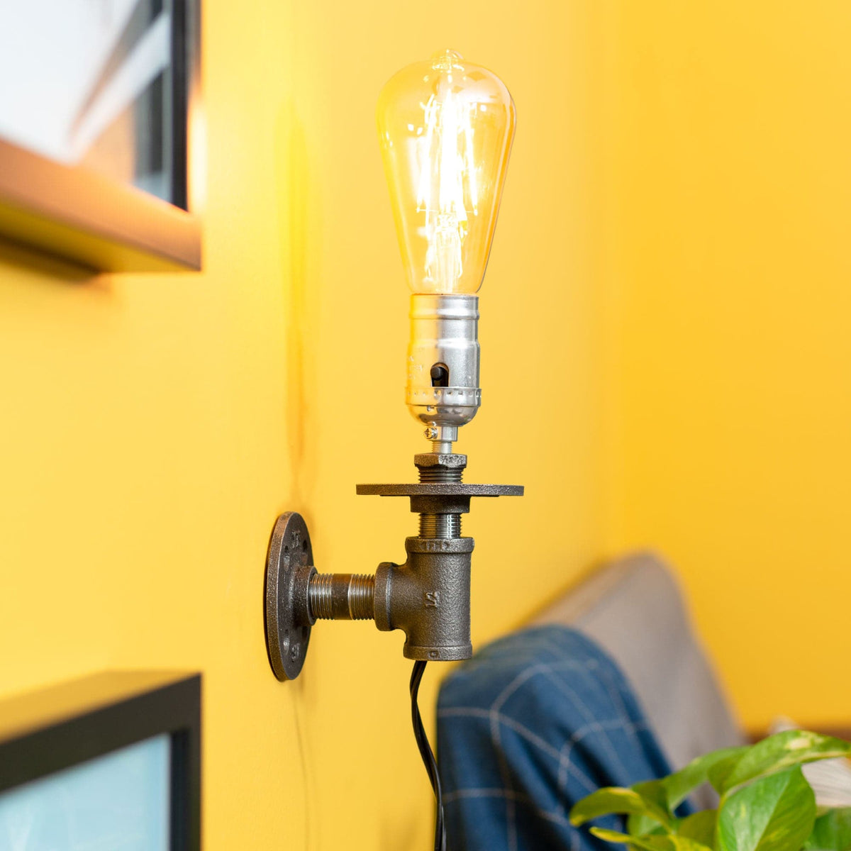 Industrial Pipe Wall Sconce Kit