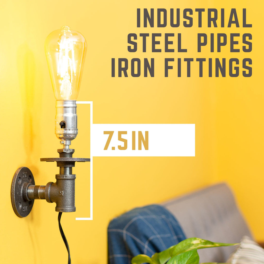 Industrial Pipe Wall Sconce Kit