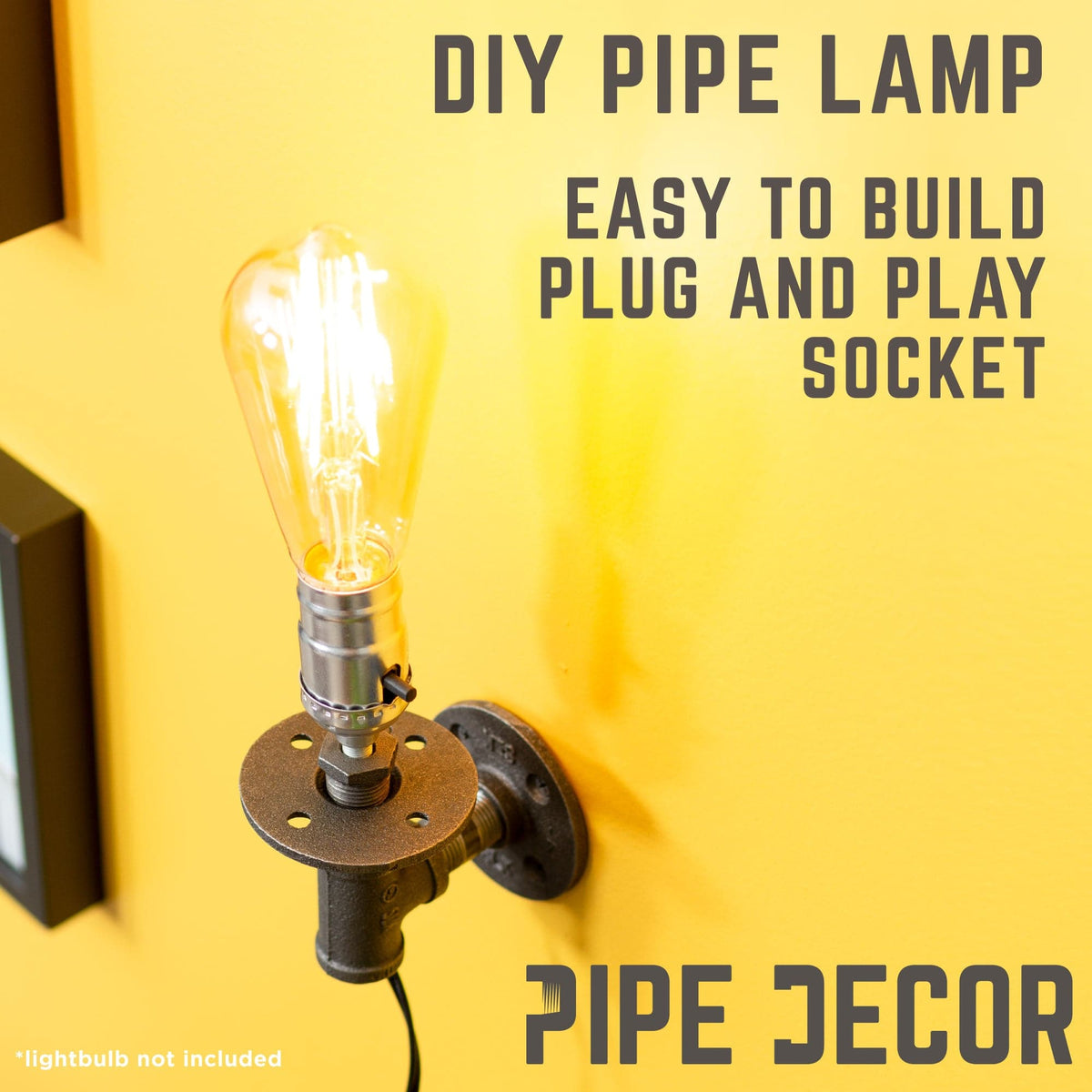 Industrial Pipe Wall Sconce Kit