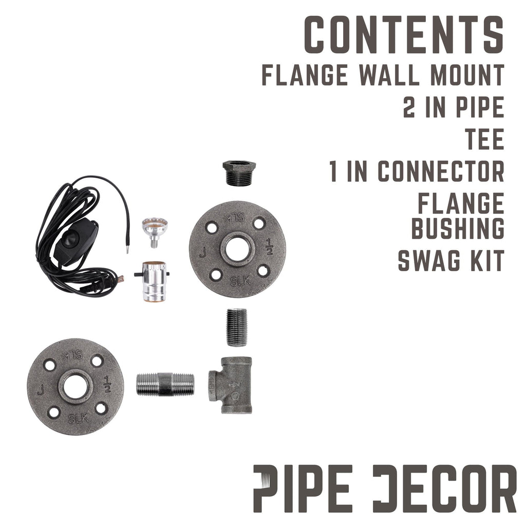 Industrial Pipe Wall Sconce Kit