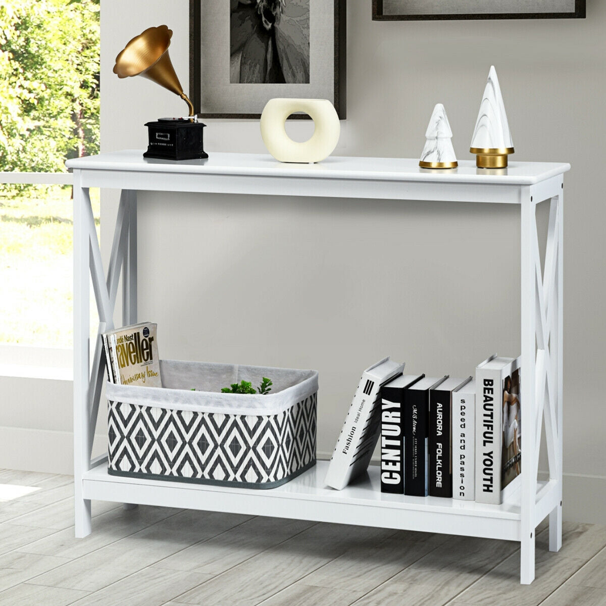 2-Tier Console Accent Table