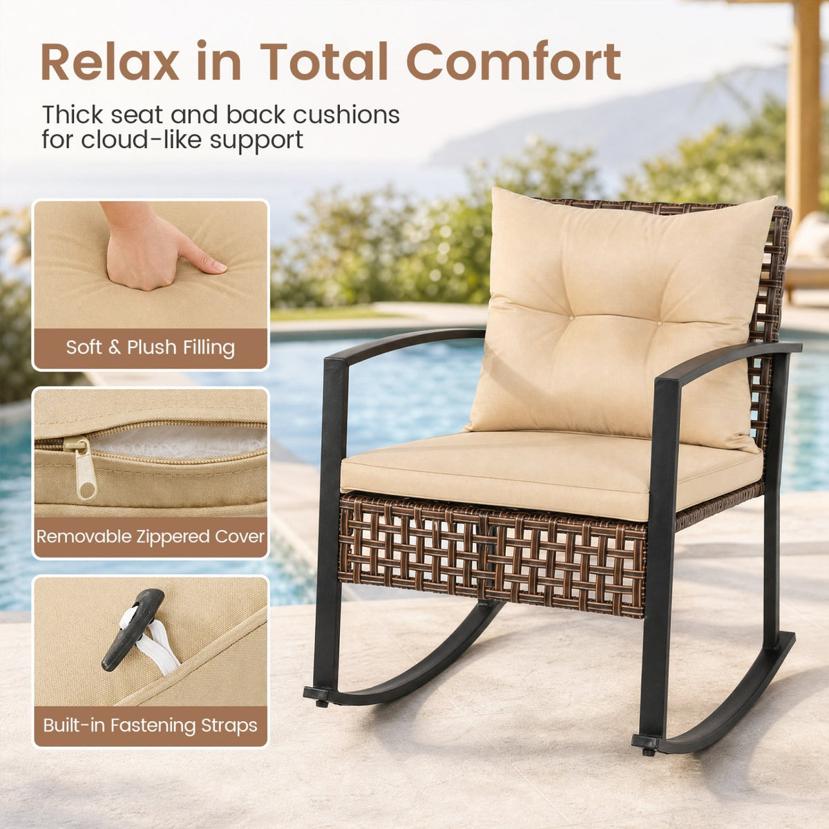 3-Piece Luxury rocking Set