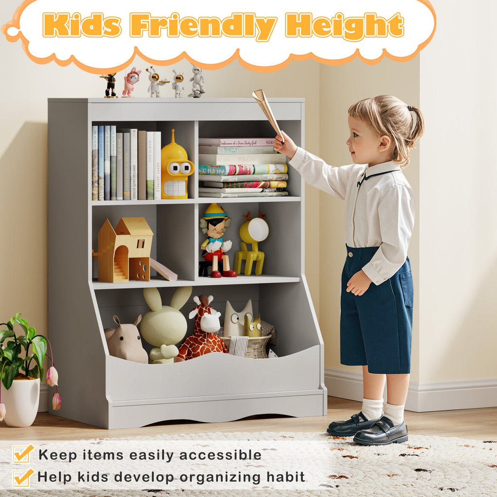 3-Tier Bookcase Storage Bin