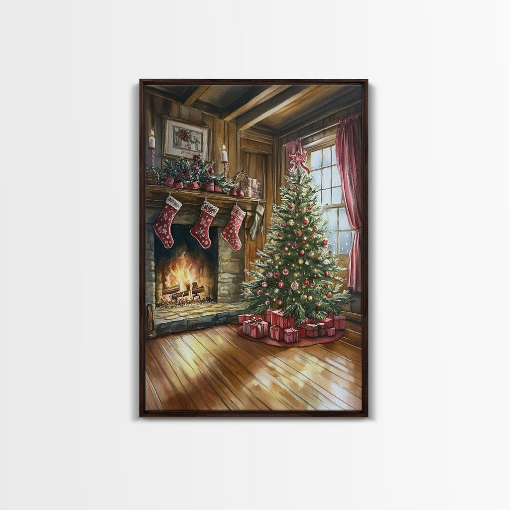 Cozy farmhouse Christmas Canvas