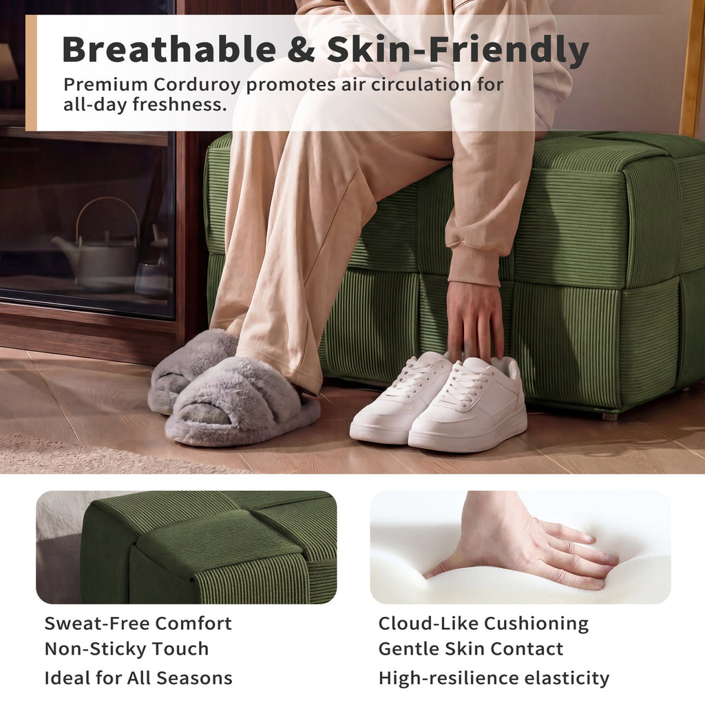 Ottoman Soft Corduroy