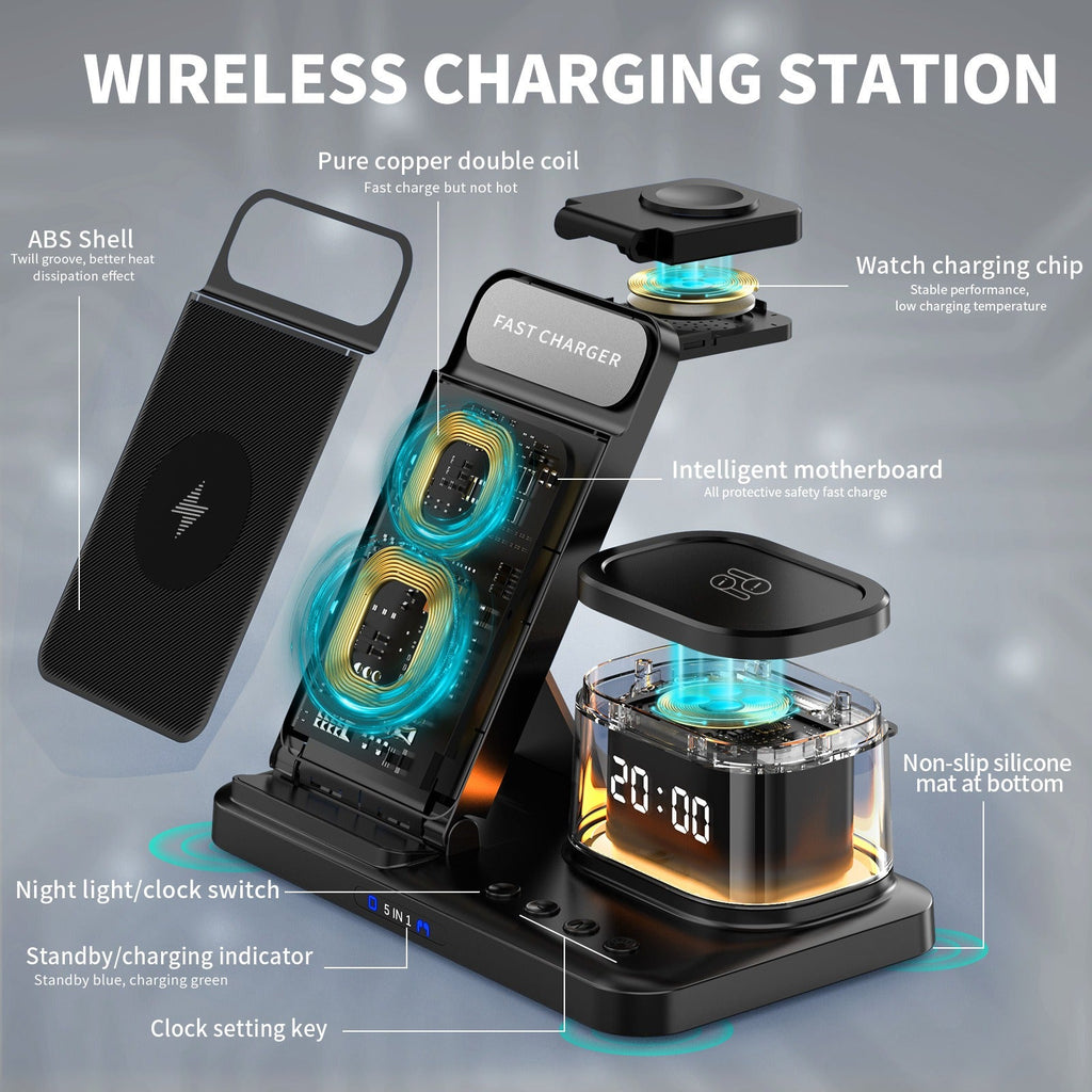 Wireless charging Five in one wireless