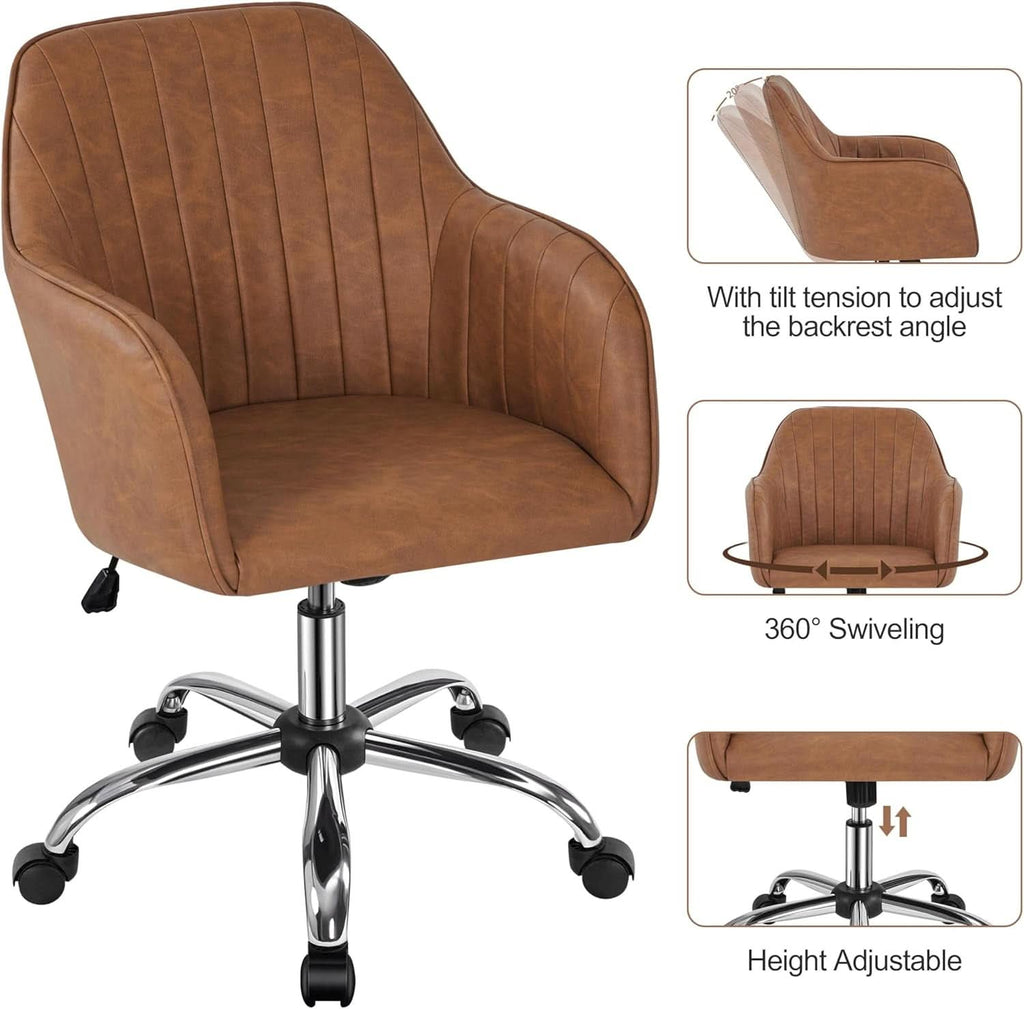 Brown Ergonomic Desk Chair