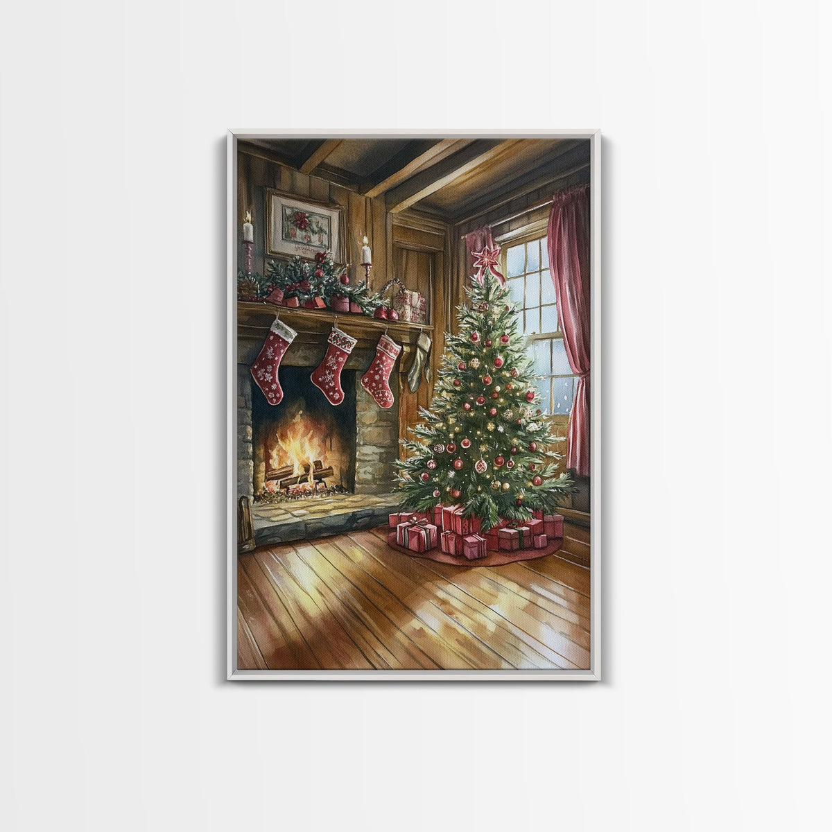 Cozy farmhouse Christmas Canvas