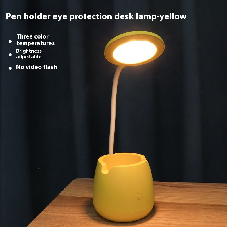 LED Desk Lamp with Pen Holder