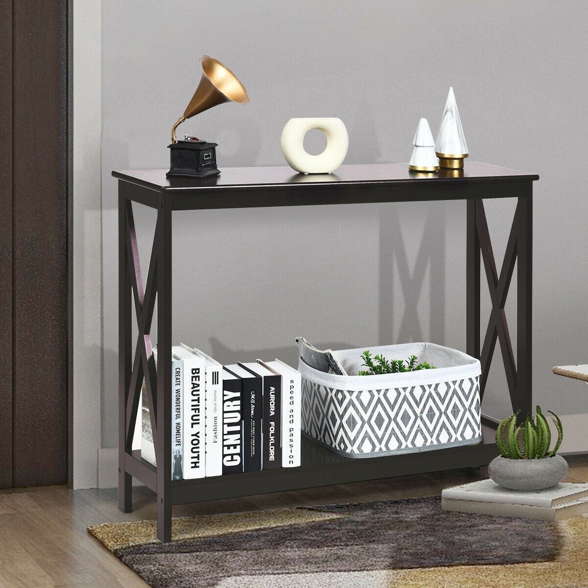 2-Tier Console Accent Table