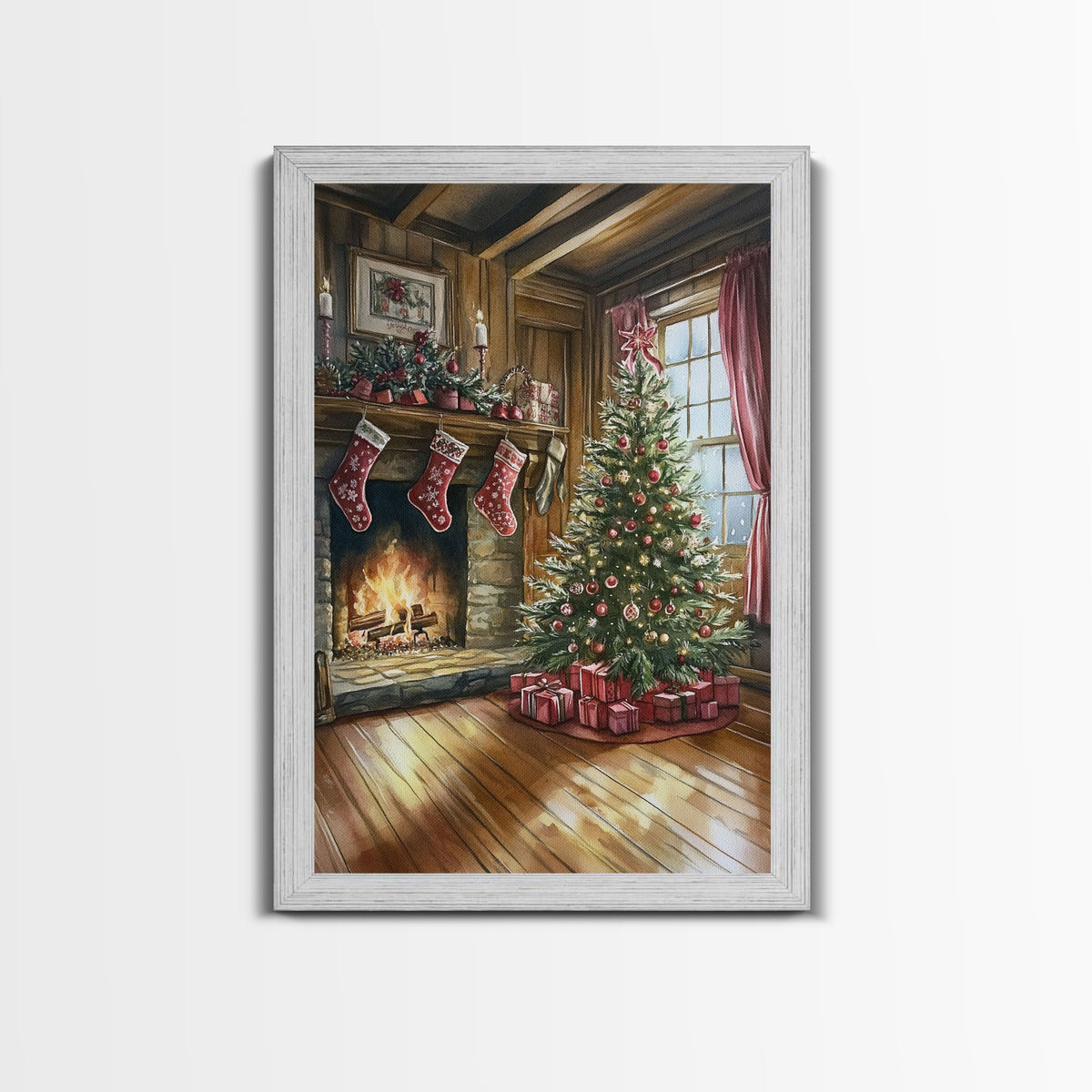 Cozy farmhouse Christmas Canvas