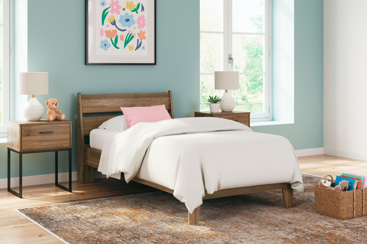 Modern Platform Panel Bed