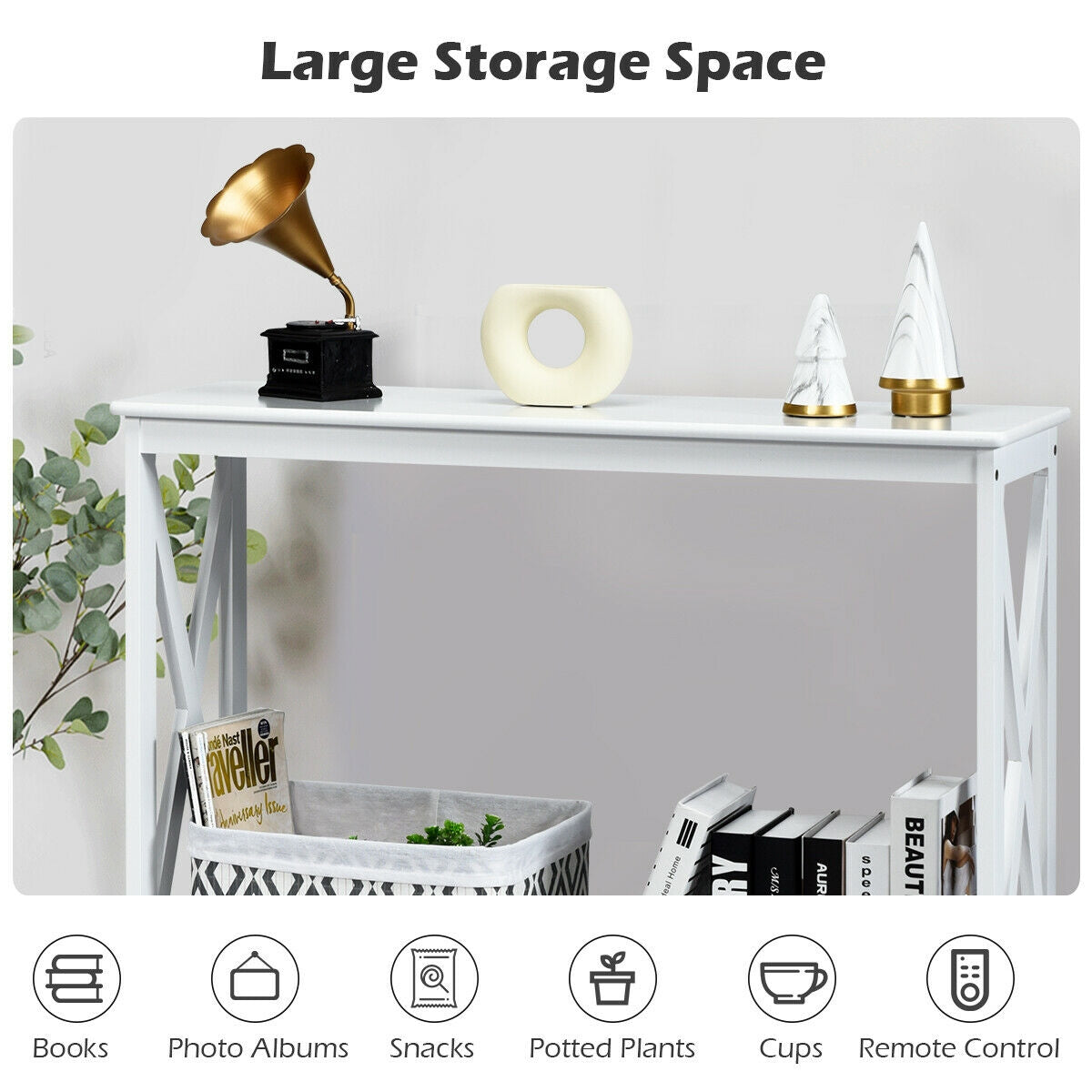 2-Tier Console Accent Table