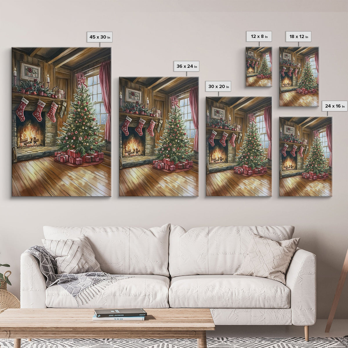 Cozy farmhouse Christmas Canvas