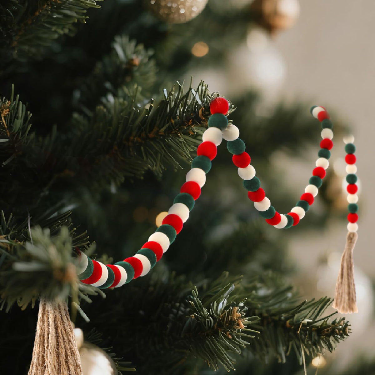 Christmas Garland Beaded Tassel