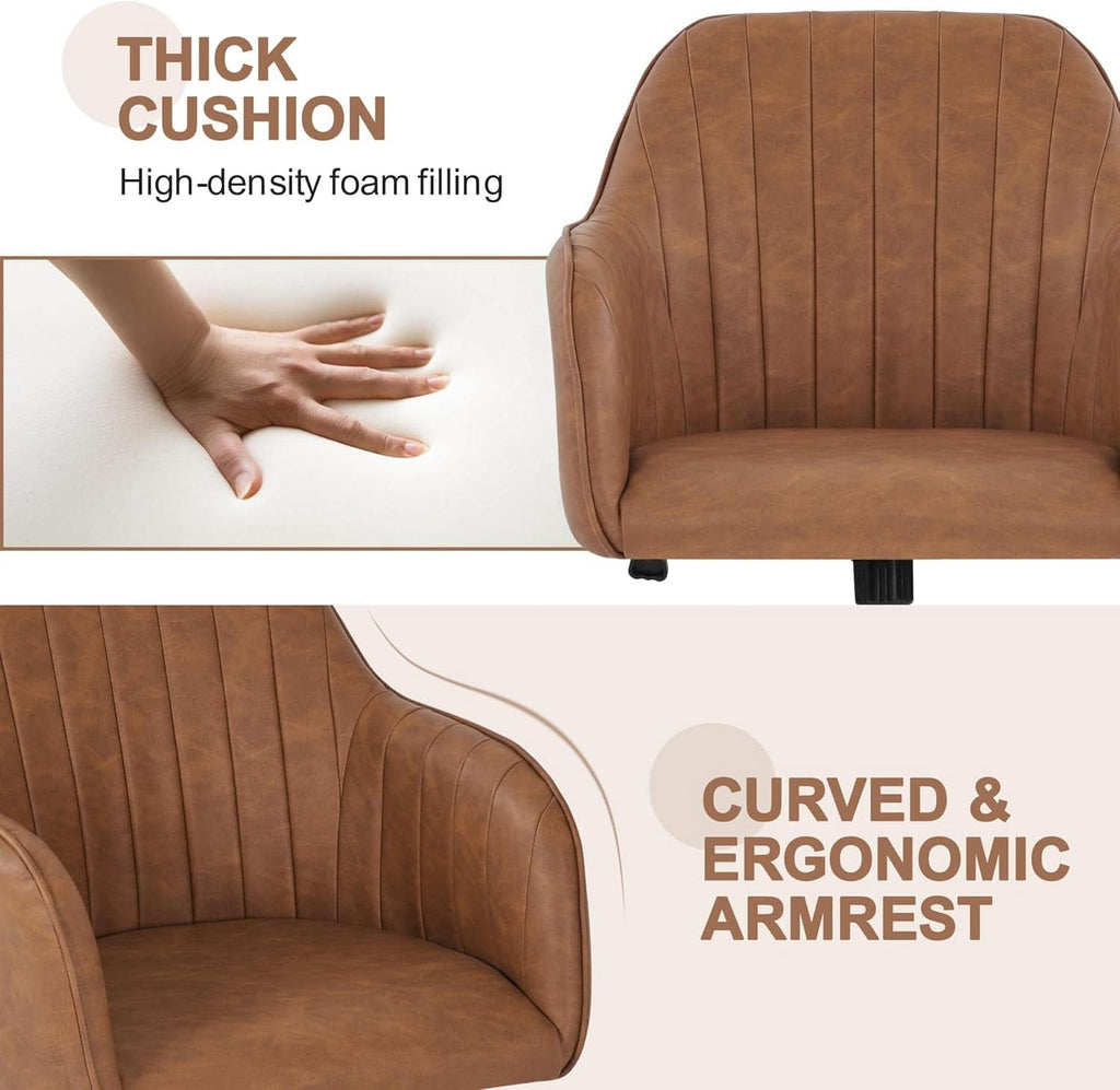 Brown Ergonomic Desk Chair