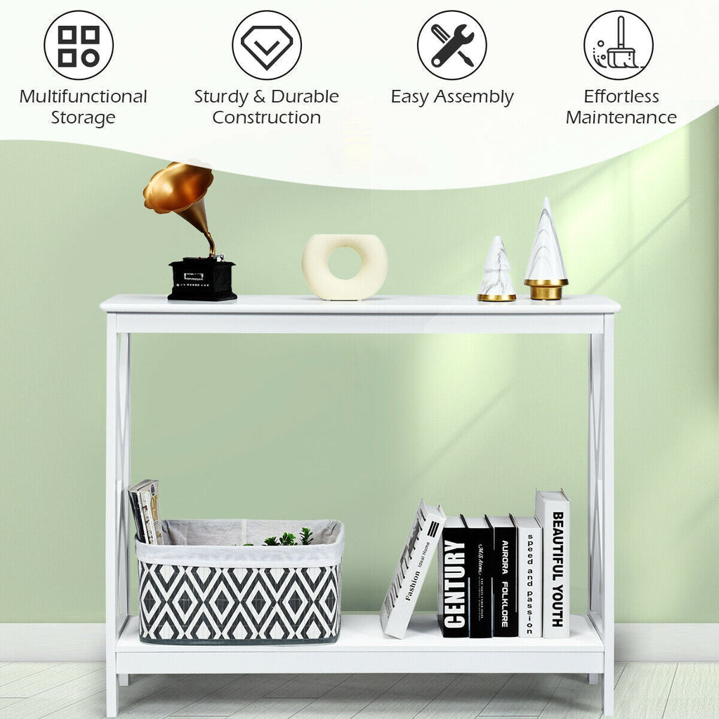 2-Tier Console Accent Table