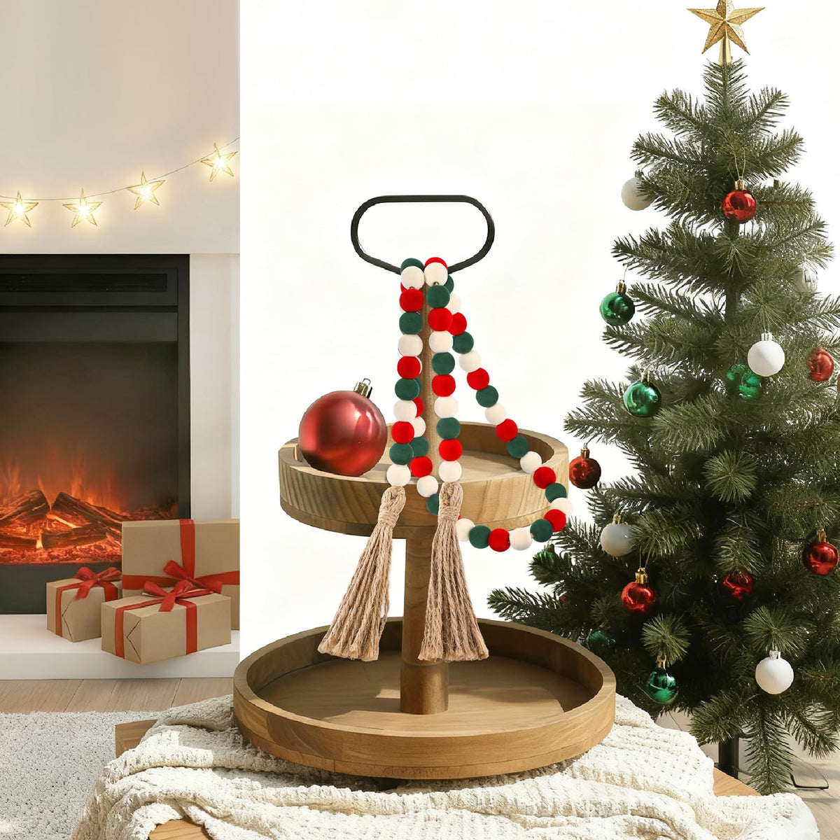 Christmas Garland Beaded Tassel
