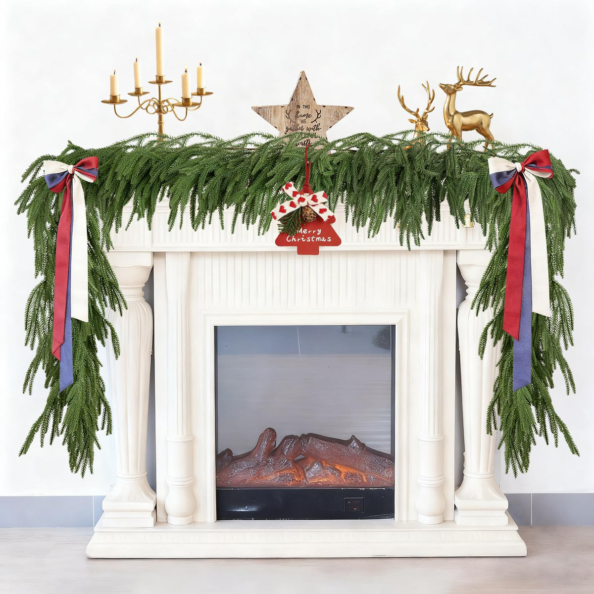 Christmas Norfolk Pine Garland