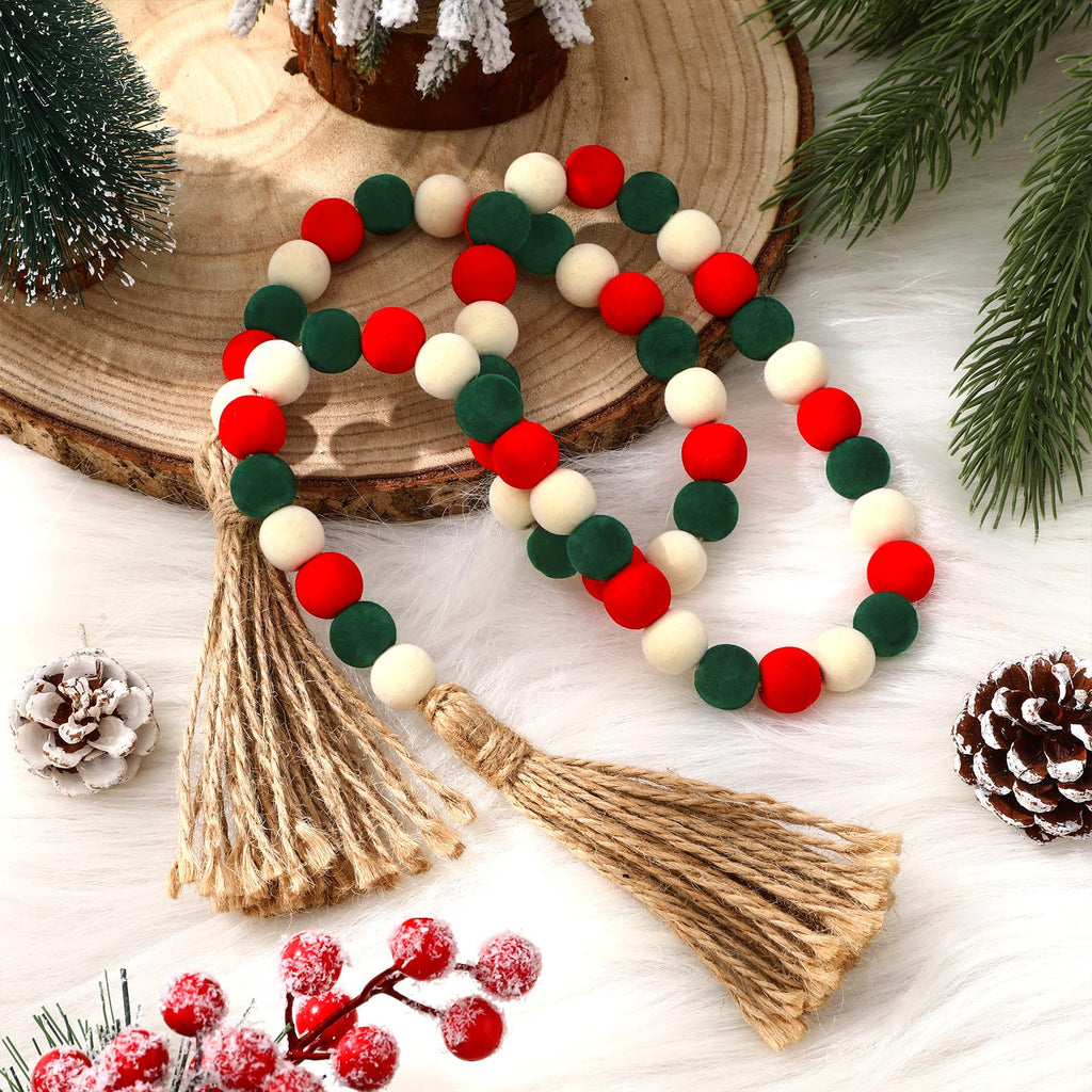 Christmas Garland Beaded Tassel