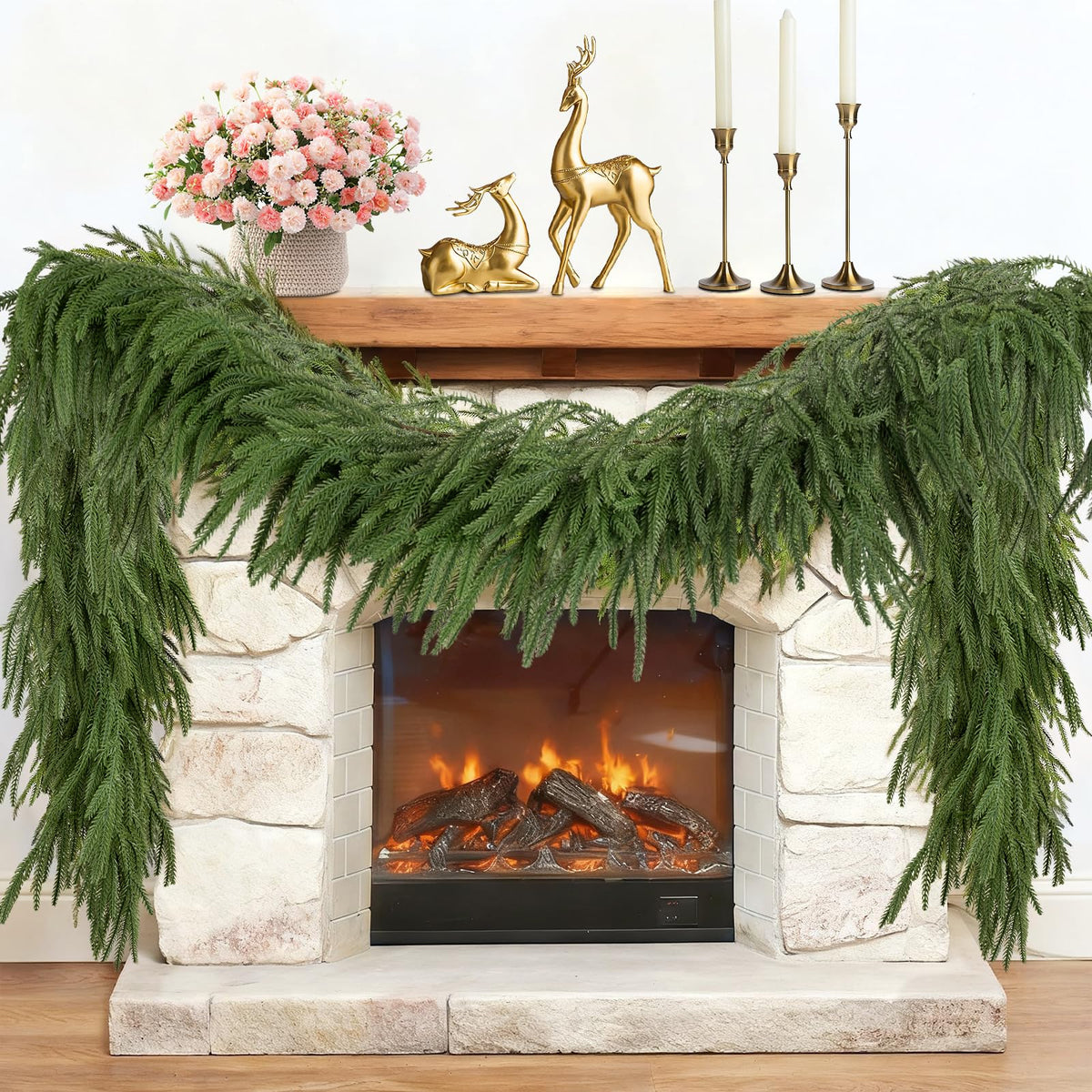 Christmas Norfolk Pine Garland