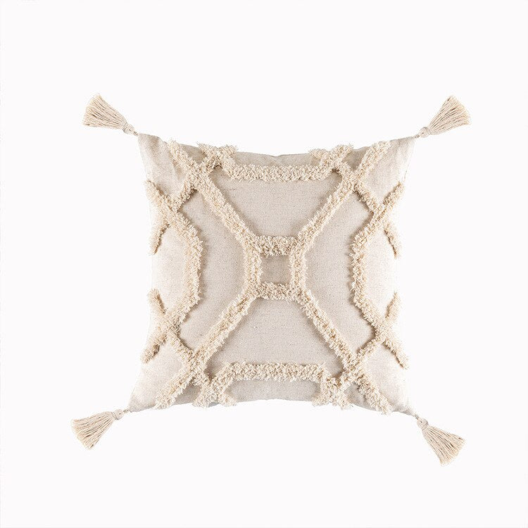 Boho Tassel Pillow Cover