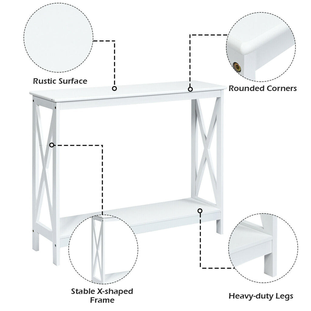 2-Tier Console Accent Table