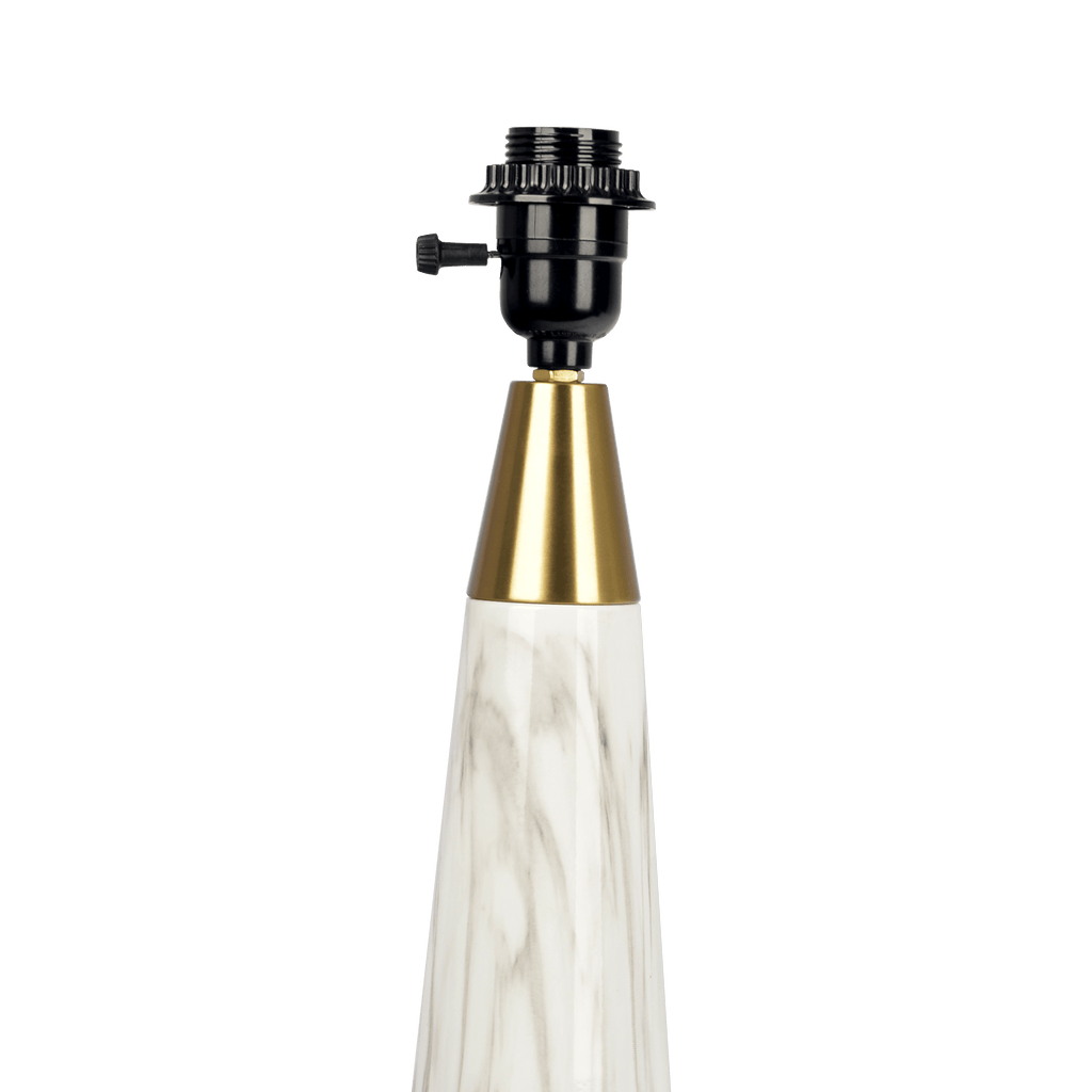Elegant Marble base white lamp