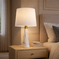 Elegant Marble base white lamp