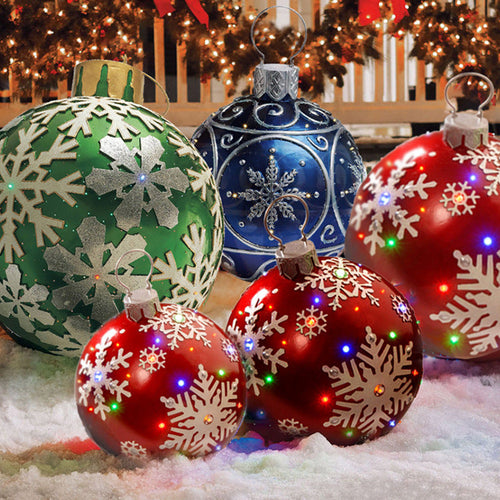 Beautiful Christmas ornaments inflatable