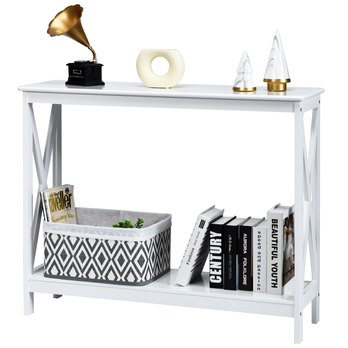 2-Tier Console Accent Table