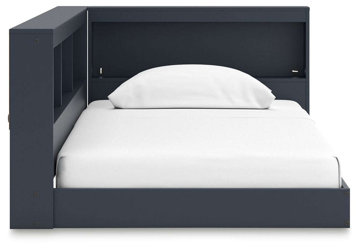 Farmhouse Bookcase Storage Bed