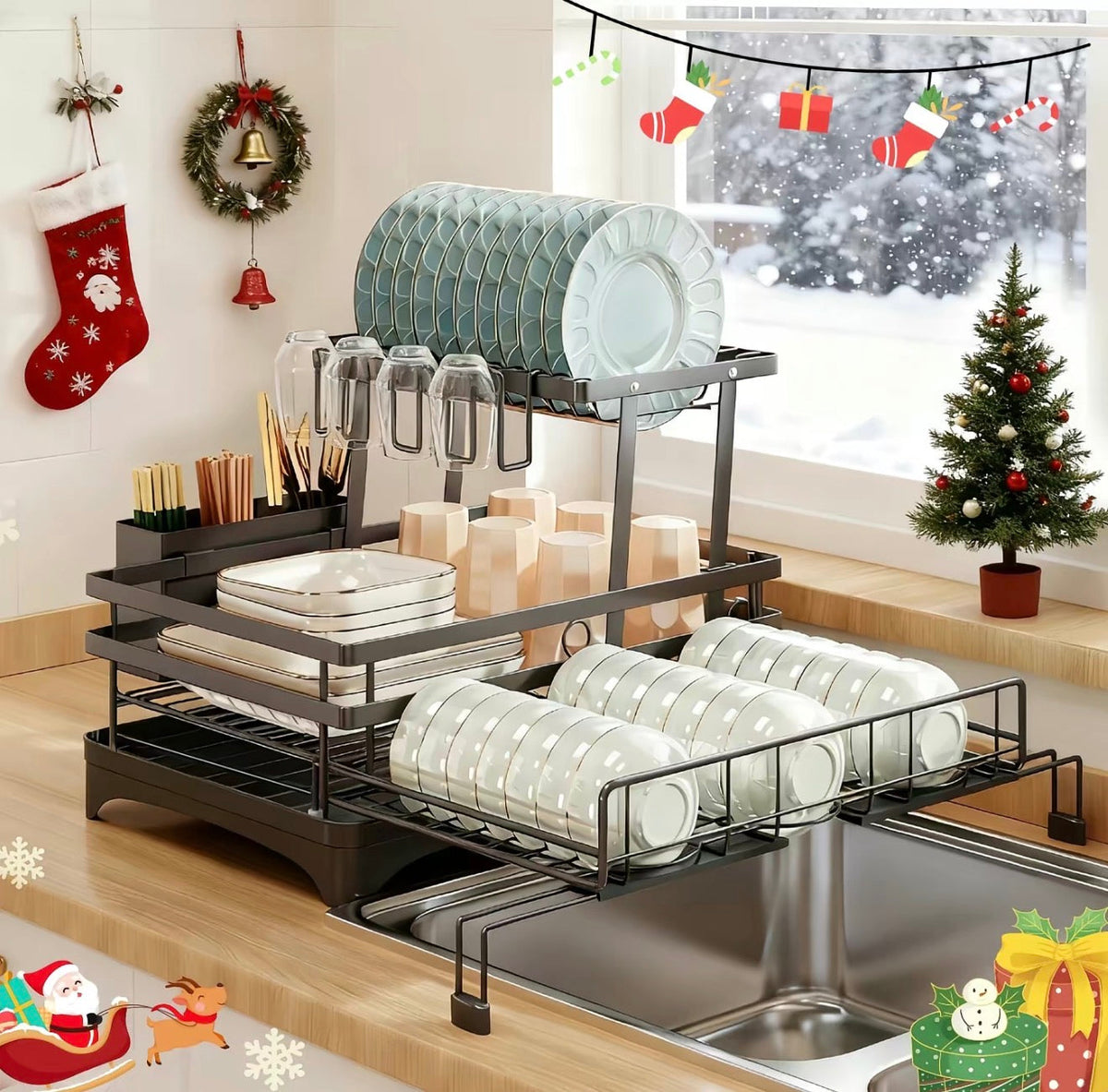 Space Saver Dish Rack