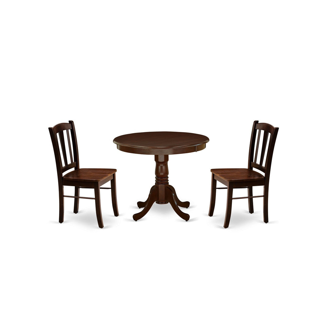 Mahogany 3 Pc. dinette Modern Finish