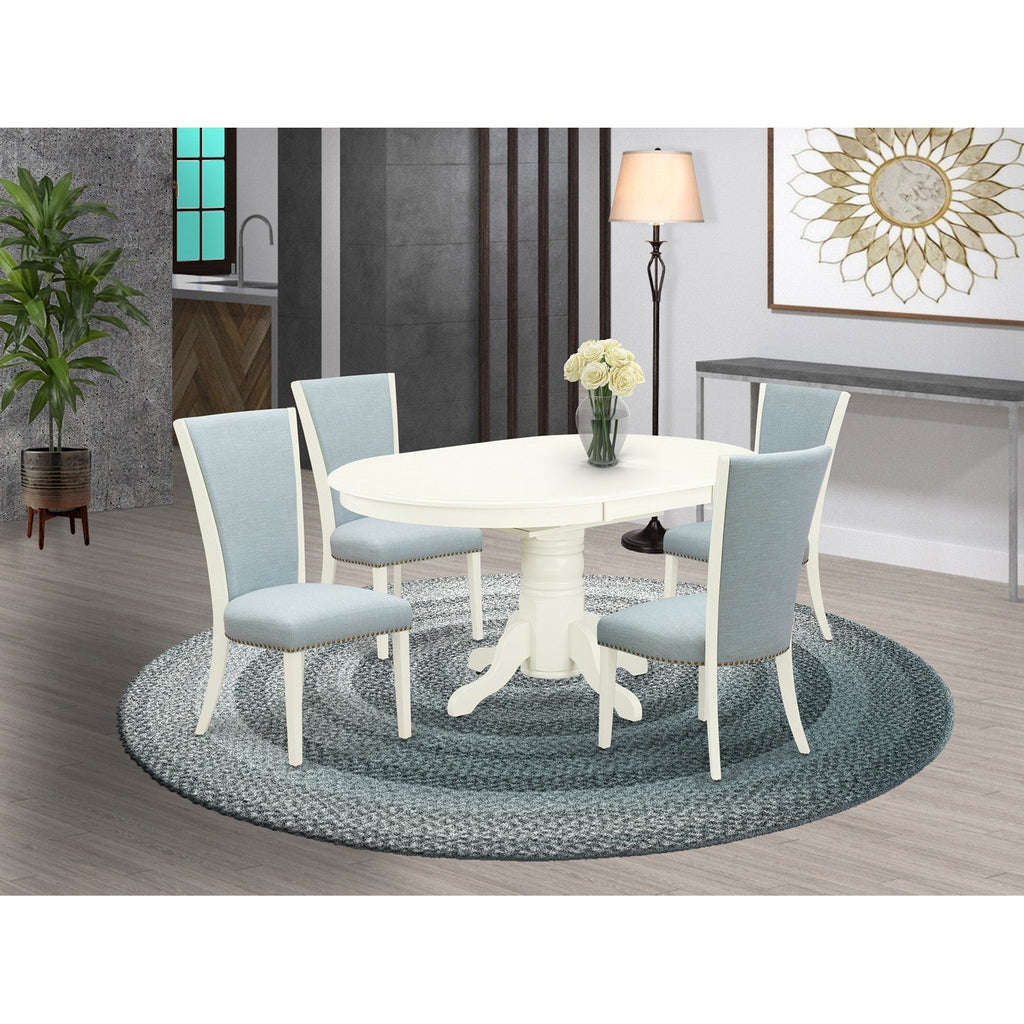 5 Pc Pedestal Dining Table