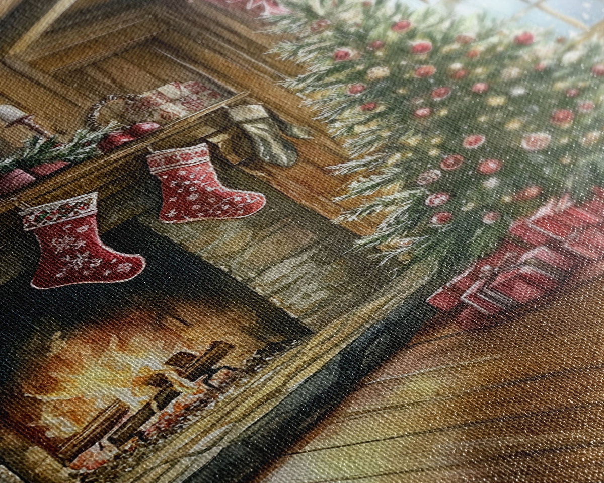 Cozy farmhouse Christmas Canvas