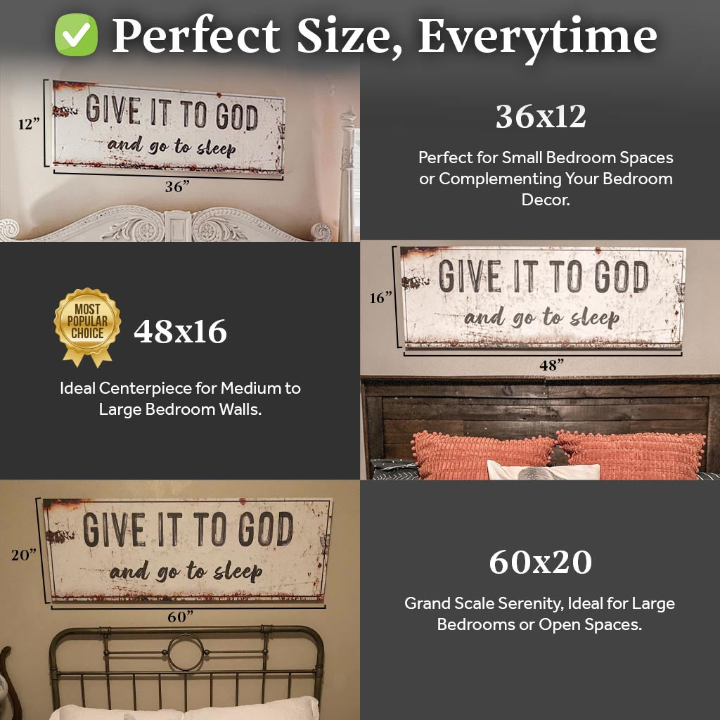 Give It to God and Go to Sleep Wallart