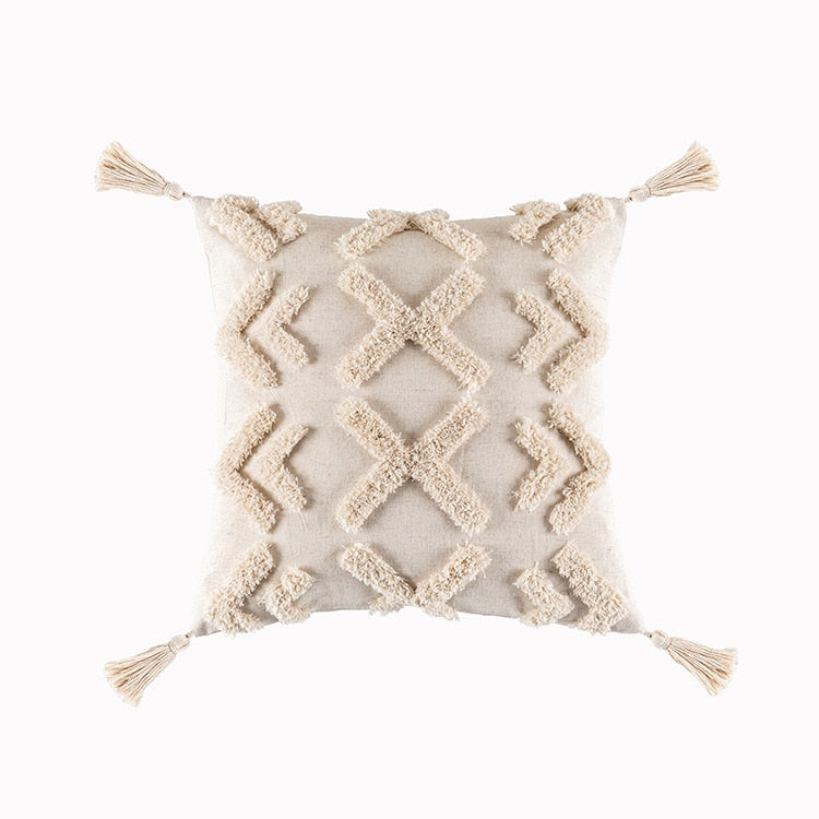 Boho Tassel Pillow Cover